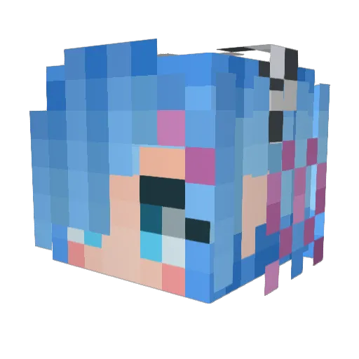 ReminhoExtremeBR Minecraft avatar head, 3D render