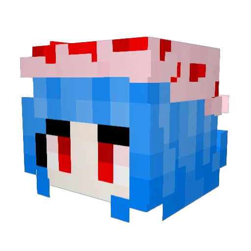 Remiria_sama Minecraft avatar head, 3D render
