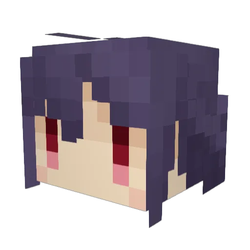 Remiryan Minecraft avatar head, 3D render