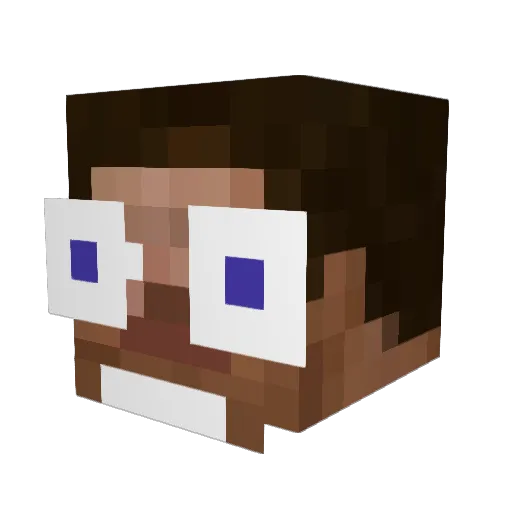 Remist0717 Minecraft avatar head, 3D render