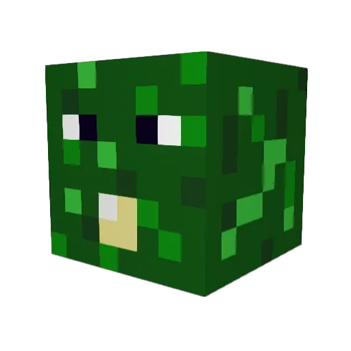 Remisuri Minecraft avatar head, 3D render