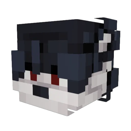Remittal Minecraft avatar head, 3D render
