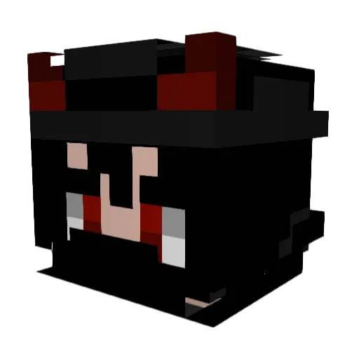 Remix2929 Minecraft avatar head, 3D render