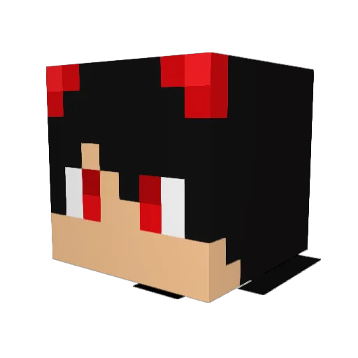 RemixLegend Minecraft avatar head, 3D render