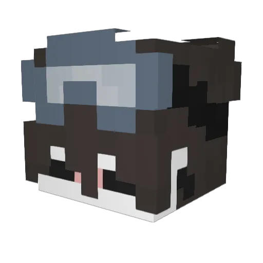 Remixeo Minecraft avatar head, 3D render