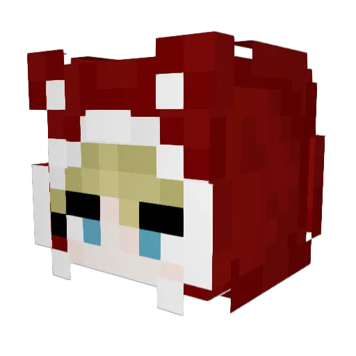 Remlonir Minecraft avatar head, 3D render