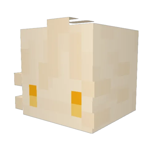 Remmeck Minecraft avatar head, 3D render