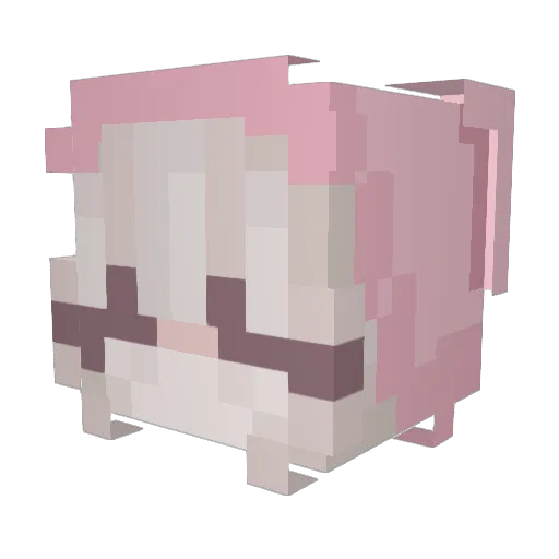 Remmi38 Minecraft avatar head, 3D render