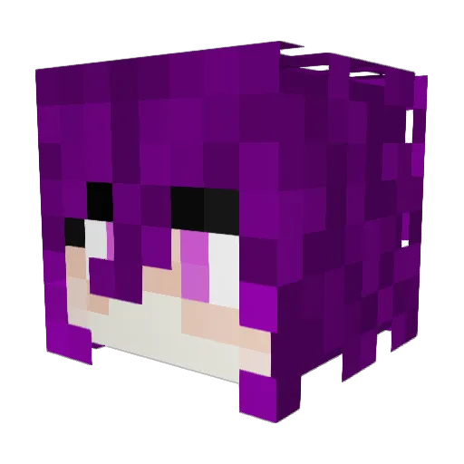 RemmyKin Minecraft avatar head, 3D render