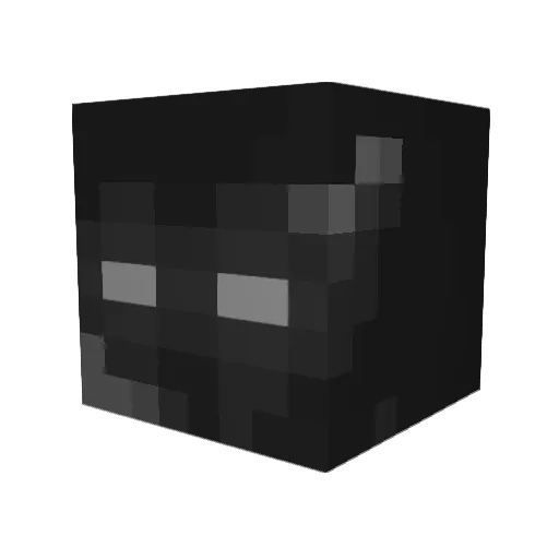 Remnant Minecraft avatar head, 3D render