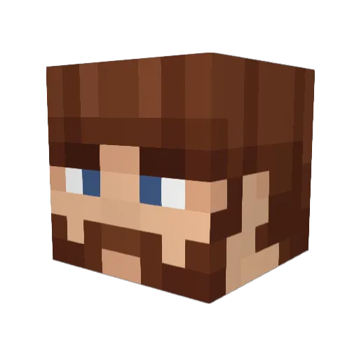 Remnant__ Minecraft avatar head, 3D render