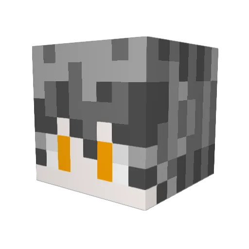 RemoGero Minecraft avatar head, 3D render