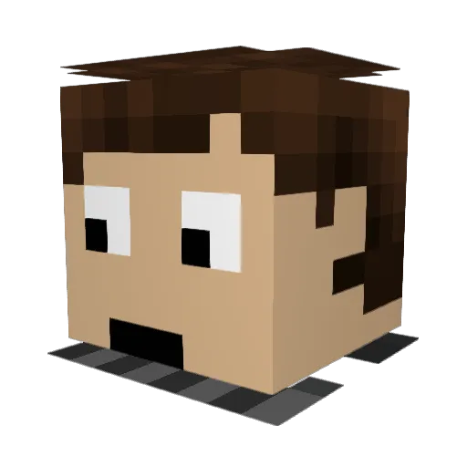 Remon2809 Minecraft avatar head, 3D render