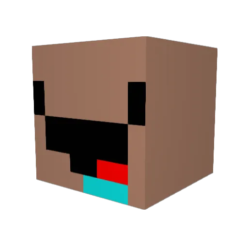 Remon9293 Minecraft avatar head, 3D render