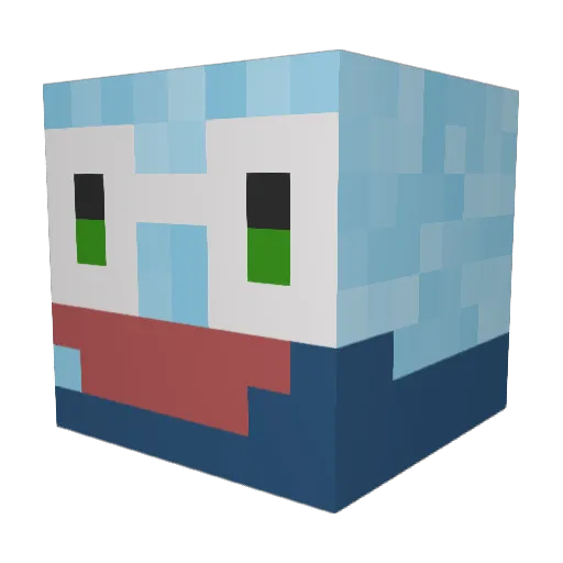 Remon_Weser Minecraft avatar head, 3D render