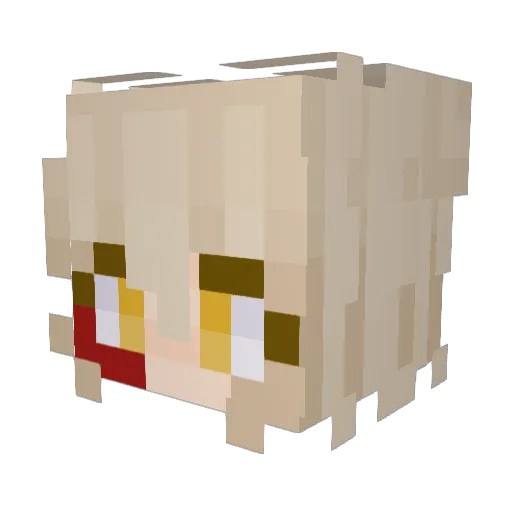 RemoteTheGod Minecraft avatar head, 3D render