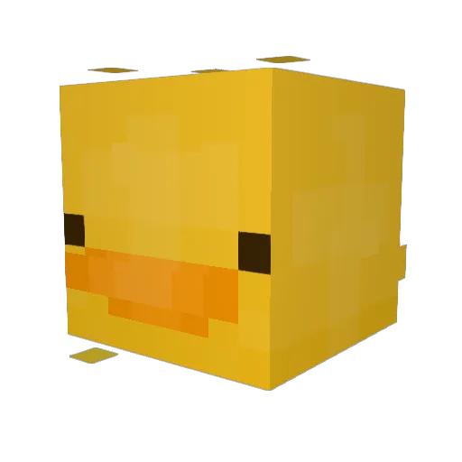 Rempelz Minecraft avatar head, 3D render