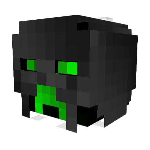 Remsez Minecraft avatar head, 3D render