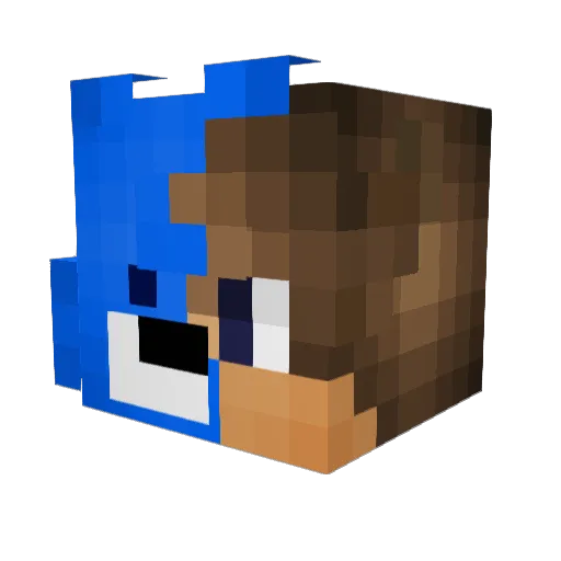 Remsie Minecraft avatar head, 3D render