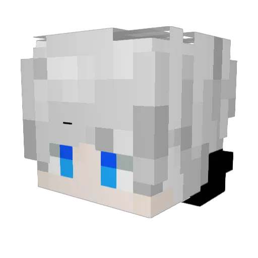 Remu0109 Minecraft avatar head, 3D render