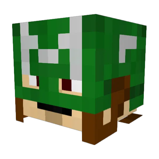 RemusHTX Minecraft avatar head, 3D render