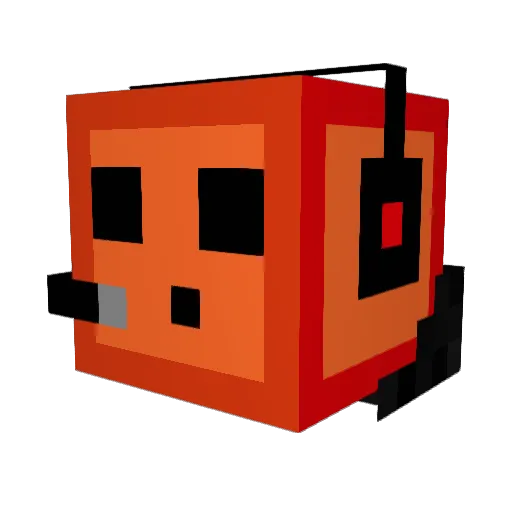 Remuslit Minecraft avatar head, 3D render