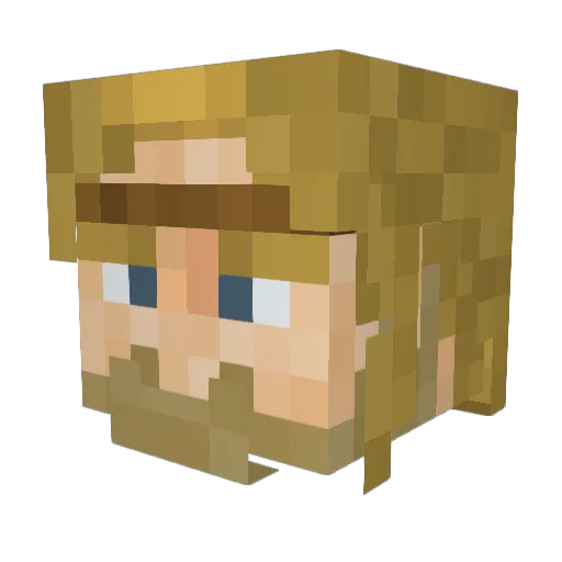 RemyGamin Minecraft avatar head, 3D render