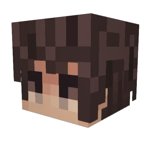 RemyKenkari Minecraft avatar head, 3D render