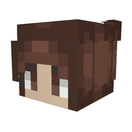 RemyShall Minecraft avatar head, 3D render