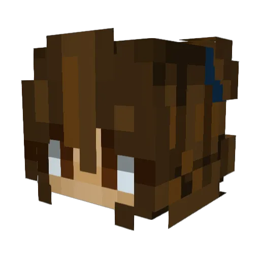 RemyStorm Minecraft avatar head, 3D render