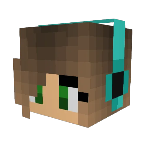 RemyVK Minecraft avatar head, 3D render