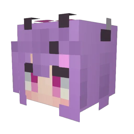 Remyle Minecraft avatar head, 3D render