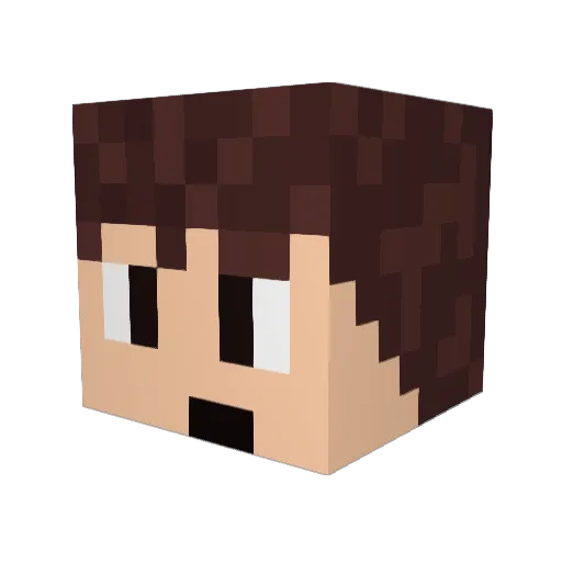Remyto2 Minecraft avatar head, 3D render