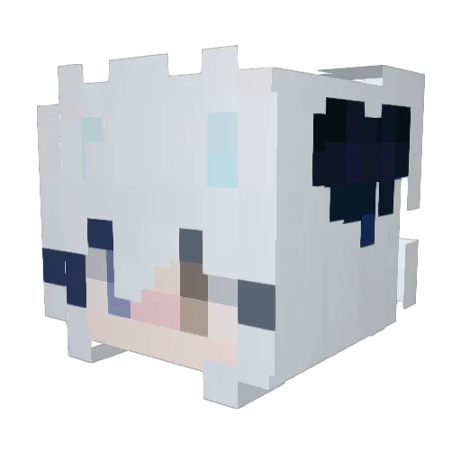 Ren0530 Minecraft avatar head, 3D render