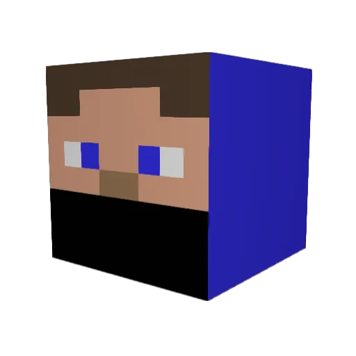 RenBoy162 Minecraft avatar head, 3D render