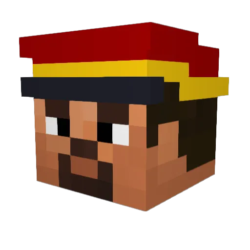 RenDibly Minecraft avatar head, 3D render