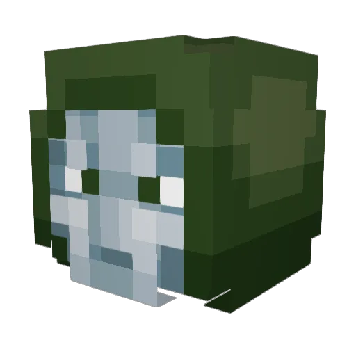 RenFool Minecraft avatar head, 3D render