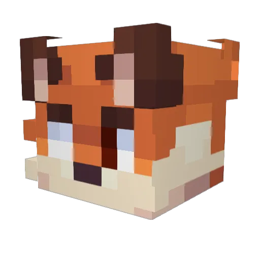 RenL0tus Minecraft avatar head, 3D render
