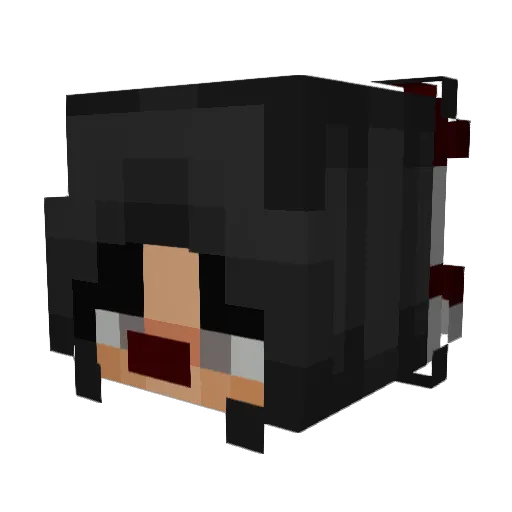 RenParty Minecraft avatar head, 3D render
