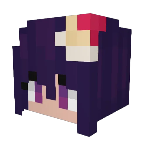 RenSomnia Minecraft avatar head, 3D render