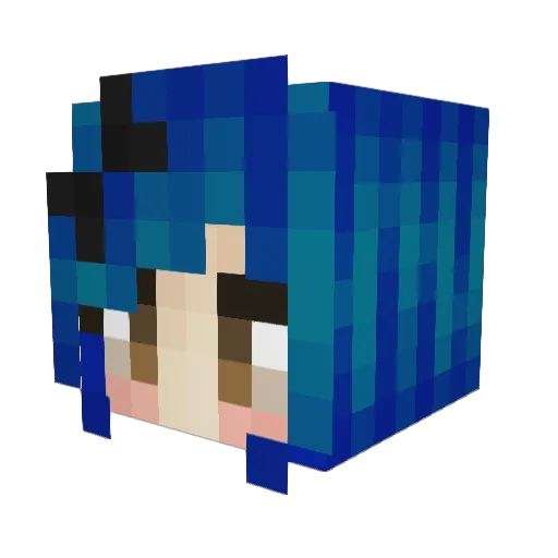 RenTechie Minecraft avatar head, 3D render