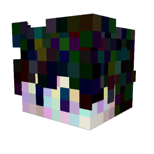 RenWqsnt Minecraft avatar head, 3D render
