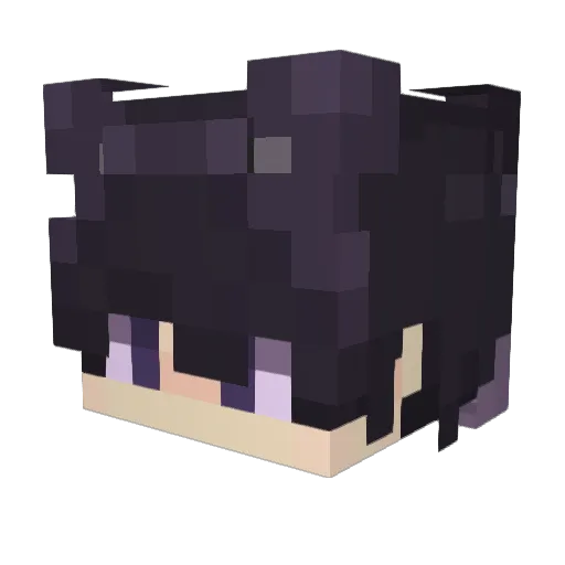 RenZhuLi Minecraft avatar head, 3D render