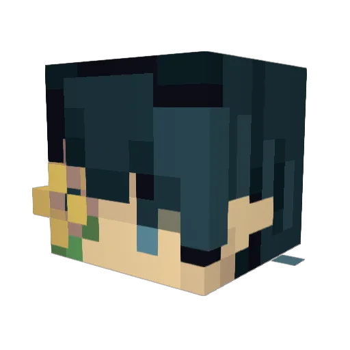 Ren_Armany Minecraft avatar head, 3D render