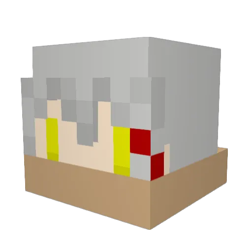 Ren_Lopez Minecraft avatar head, 3D render