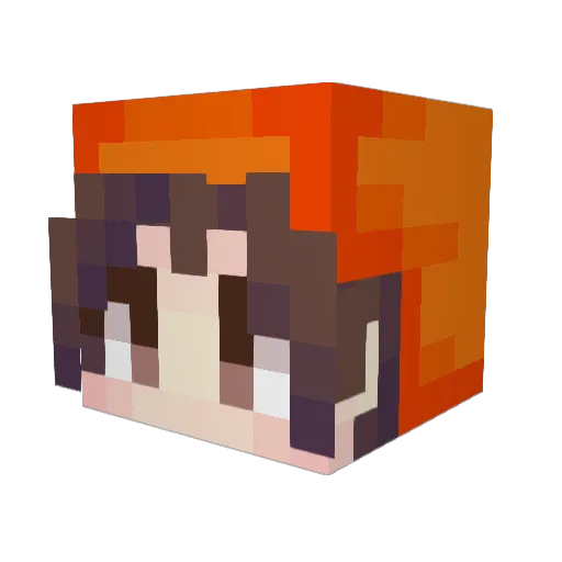 Ren_Ren624 Minecraft avatar head, 3D render