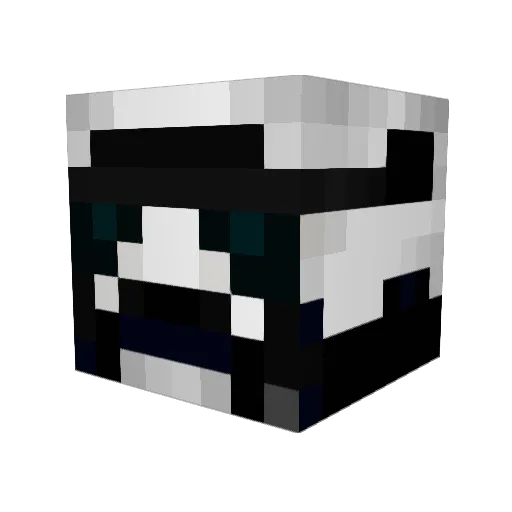 Ren_Yu Minecraft avatar head, 3D render