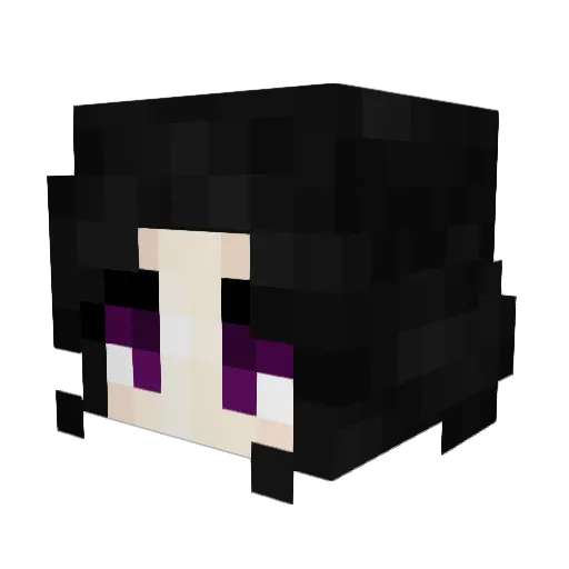 RenaCava Minecraft avatar head, 3D render