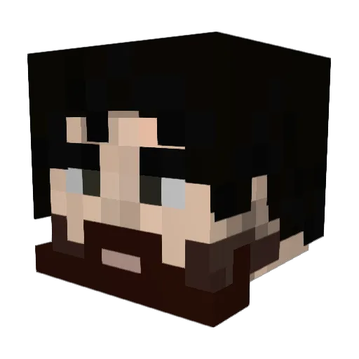 RenaDjenT Minecraft avatar head, 3D render