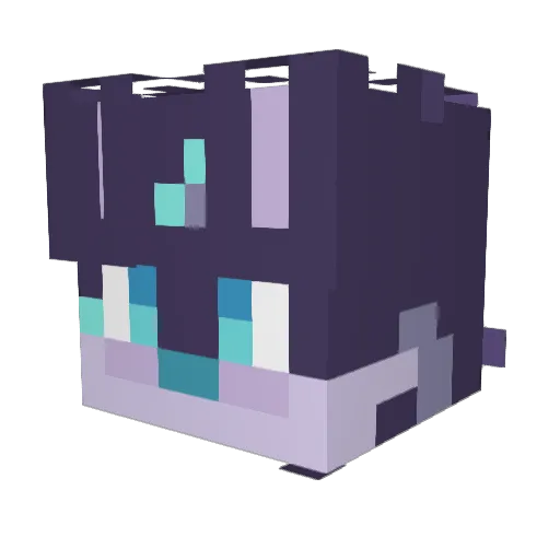 RenaTheBat Minecraft avatar head, 3D render
